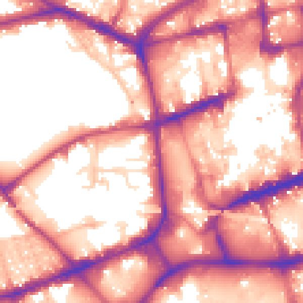Daytime road noise heatmap for BL1 4TH