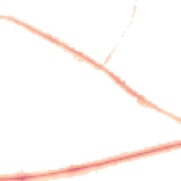 Night-time road noise heatmap for BL1 4UB