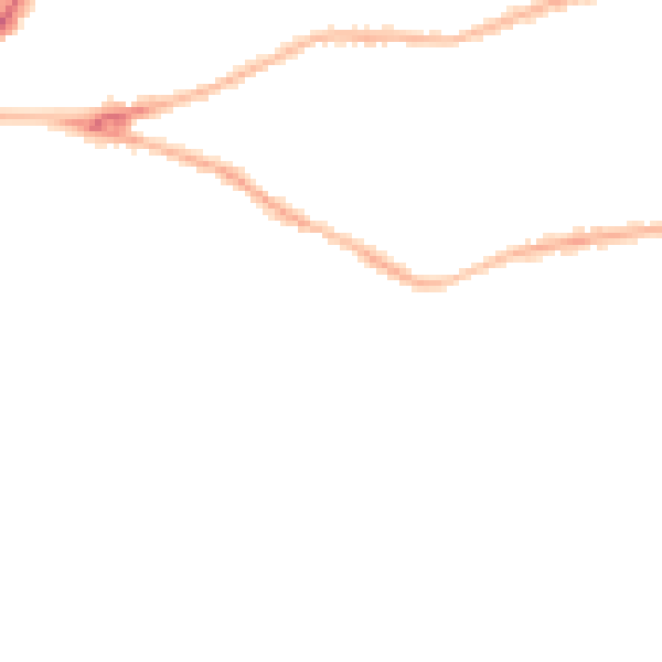 Night-time road noise heatmap for BL1 5NL