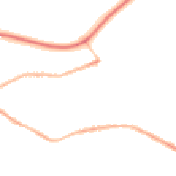 Night-time road noise heatmap for BL1 5RW