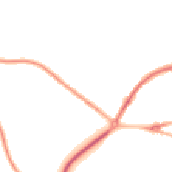 Night-time road noise heatmap for BL1 5TF