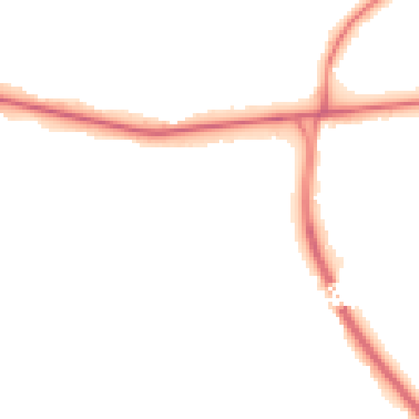 Night-time road noise heatmap for BL1 5XG
