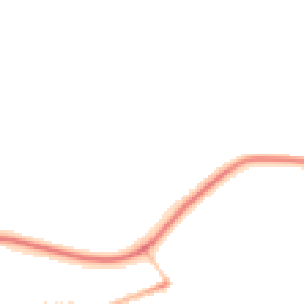 Night-time road noise heatmap for BL1 6LU