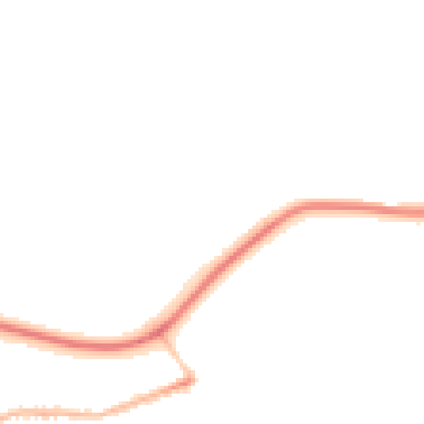Night-time road noise heatmap for BL1 6LZ