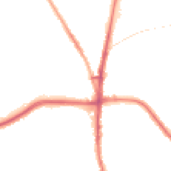 Night-time road noise heatmap for BL1 6QF