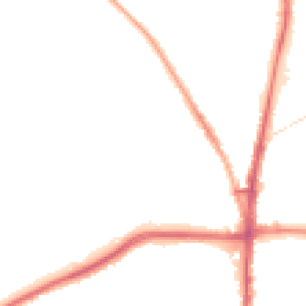 Night-time road noise heatmap for BL1 6RG