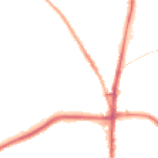 Night-time road noise heatmap for BL1 6SA