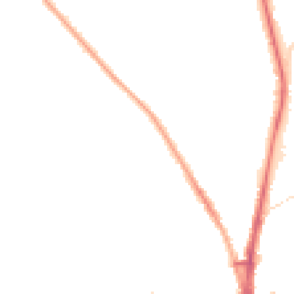 Night-time road noise heatmap for BL1 7BL