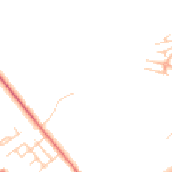 Daytime road noise heatmap for BL1 7QT