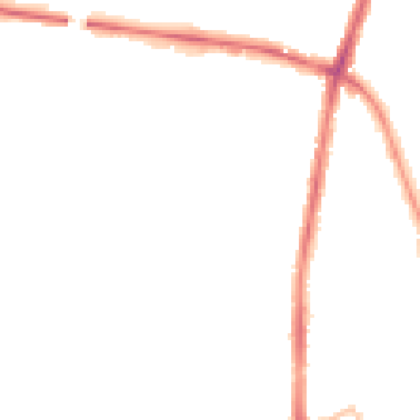 Night-time road noise heatmap for BL1 8FZ