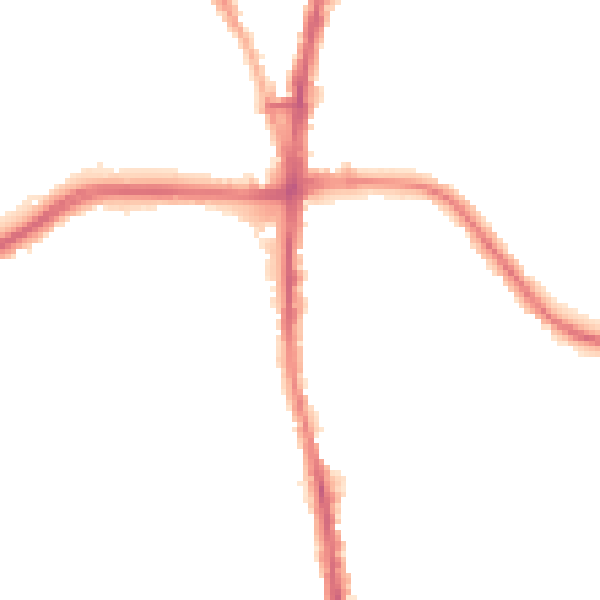 Night-time road noise heatmap for BL1 8PE