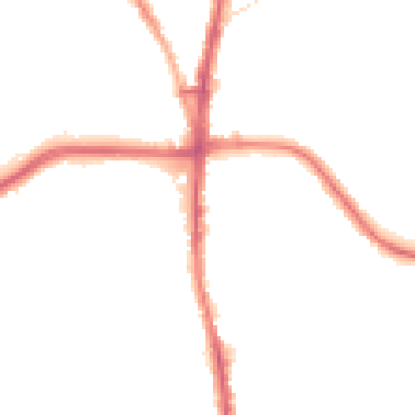 Night-time road noise heatmap for BL1 8PH
