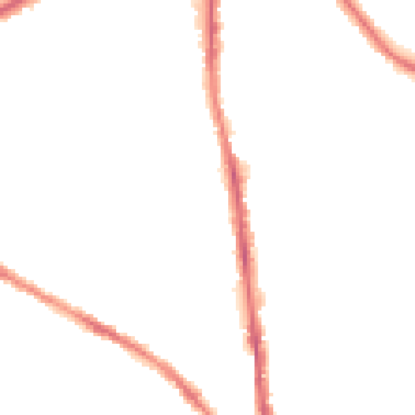 Night-time road noise heatmap for BL1 8XB