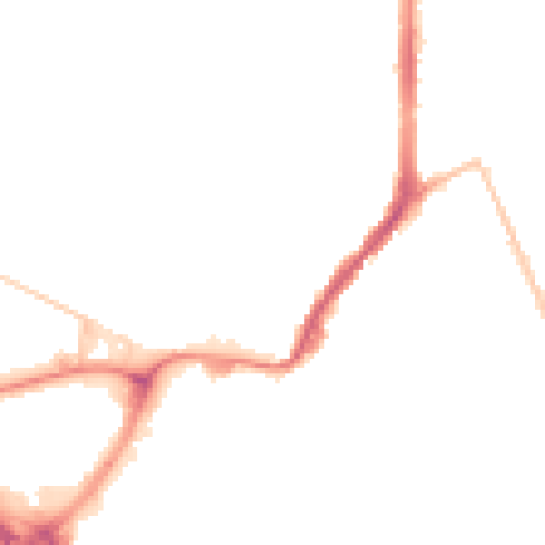 Night-time road noise heatmap for BL2 2FR