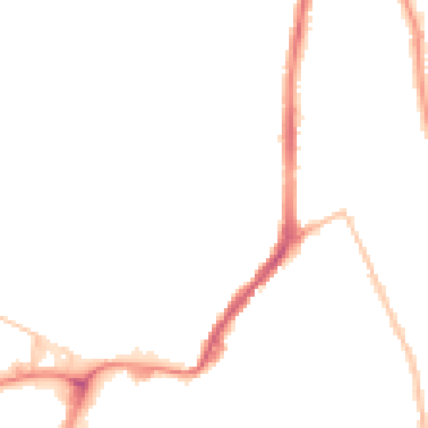 Night-time road noise heatmap for BL2 2UN