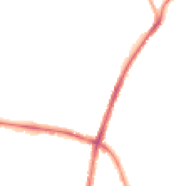 Night-time road noise heatmap for BL2 3AW