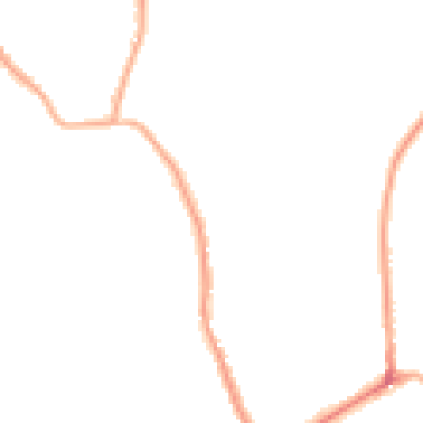 Night-time road noise heatmap for BL2 3EB