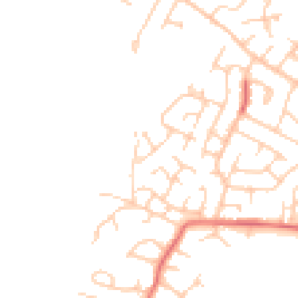 Daytime road noise heatmap for BL2 3QT