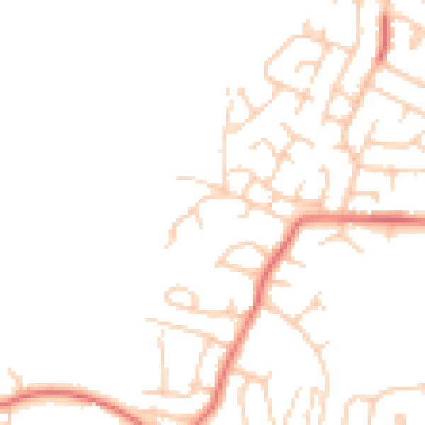 Daytime road noise heatmap for BL2 4LD
