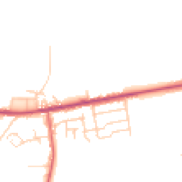 Daytime road noise heatmap for BL2 5SH