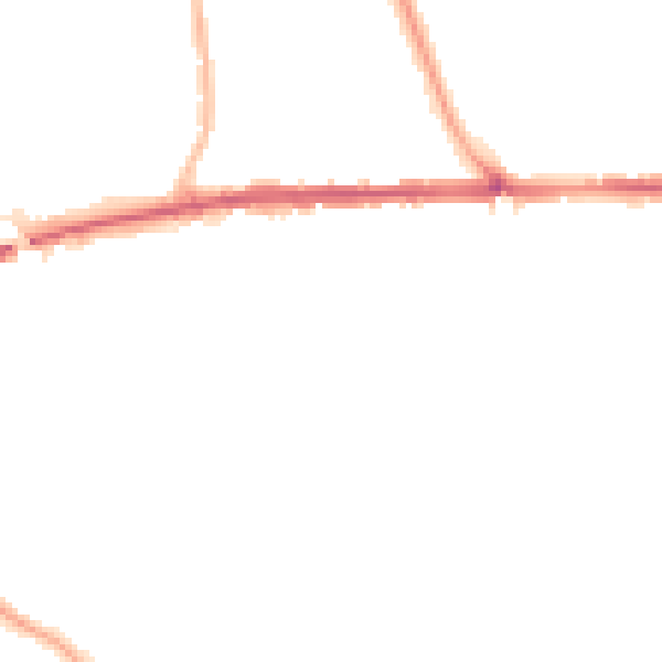 Night-time road noise heatmap for BL2 6BL