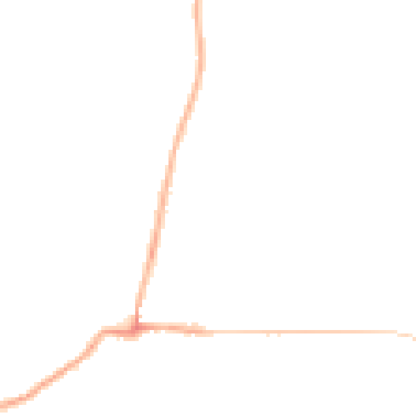 Night-time road noise heatmap for BL2 6HB