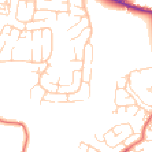 Daytime road noise heatmap for BL2 6TD