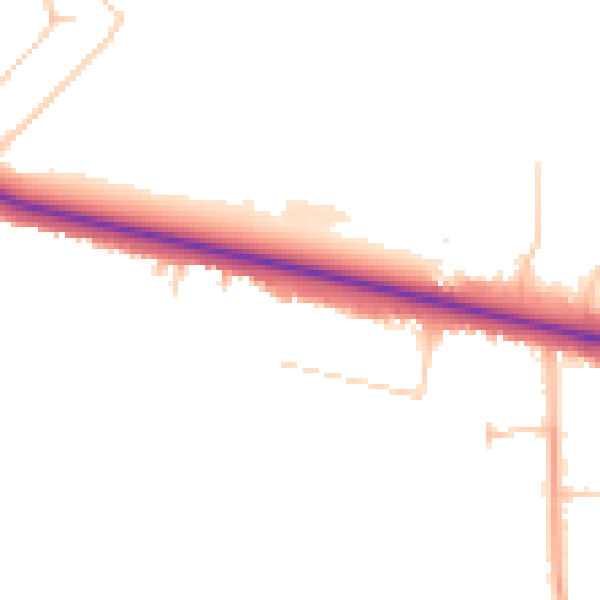 Daytime road noise heatmap for BL6 4AG