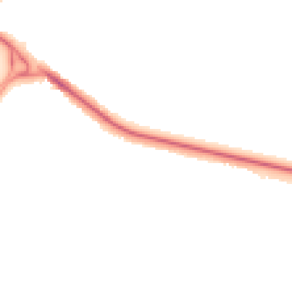 Night-time road noise heatmap for BL6 4AL