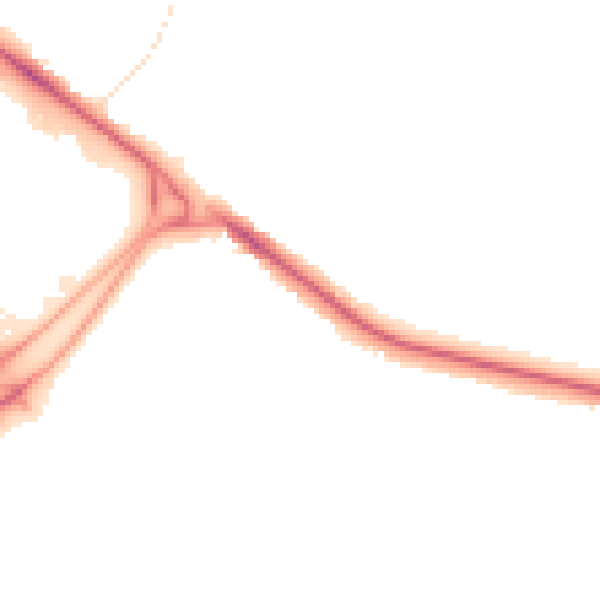 Night-time road noise heatmap for BL6 4AT