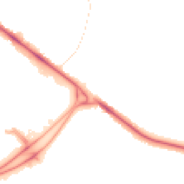 Night-time road noise heatmap for BL6 4BA
