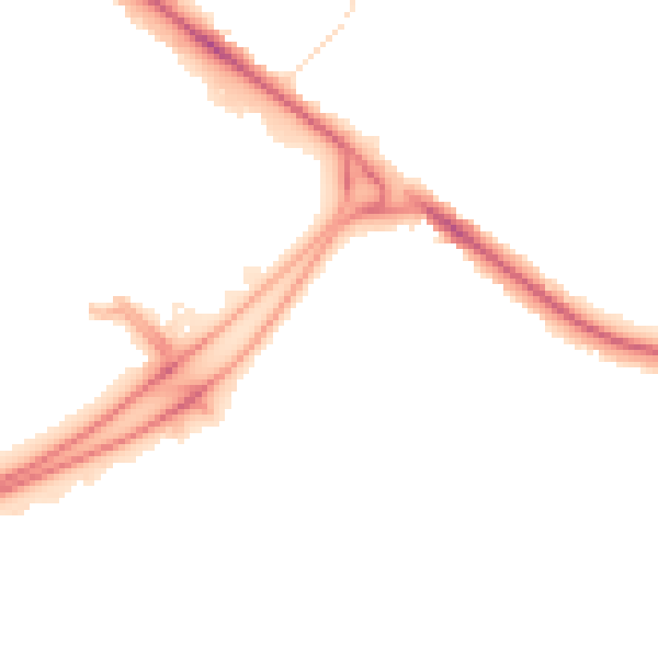 Night-time road noise heatmap for BL6 4BG