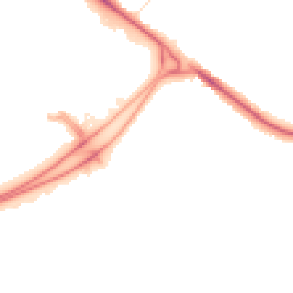 Night-time road noise heatmap for BL6 4BQ