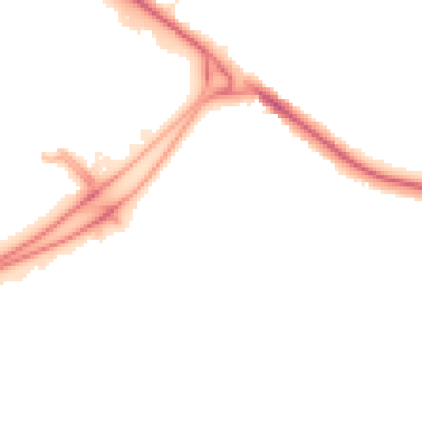 Night-time road noise heatmap for BL6 4BY