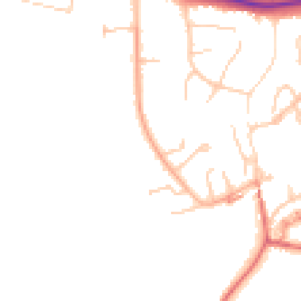 Daytime road noise heatmap for BL6 4DE