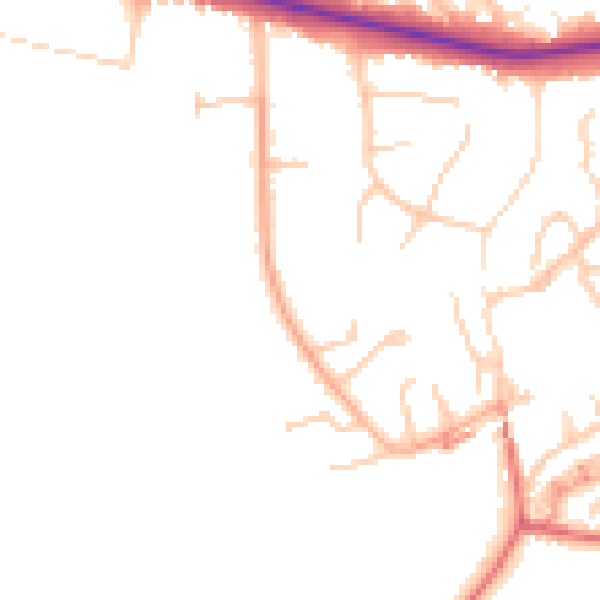 Daytime road noise heatmap for BL6 4DF