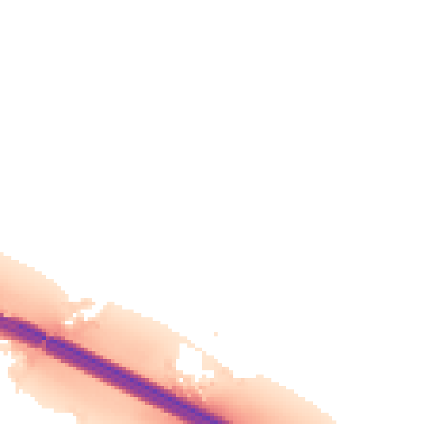 Night-time road noise heatmap for BL6 4EN