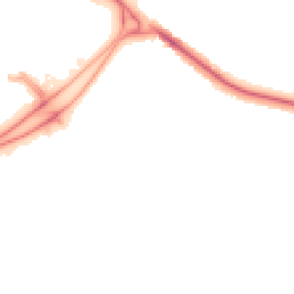 Night-time road noise heatmap for BL6 4GP