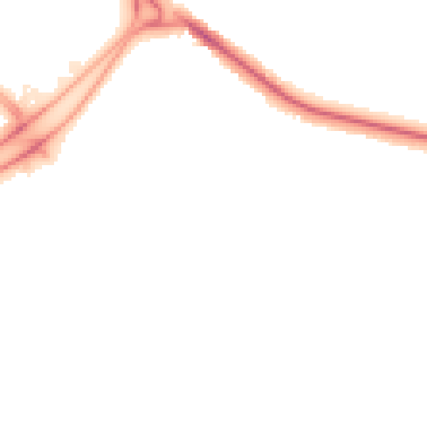 Night-time road noise heatmap for BL6 4GR