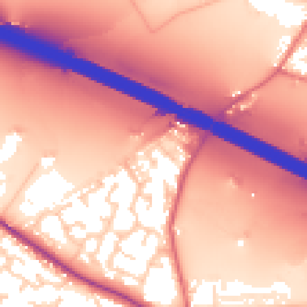 Daytime road noise heatmap for BL6 4GX