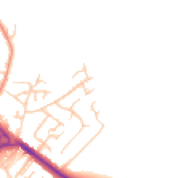 Daytime road noise heatmap for BL6 4JH