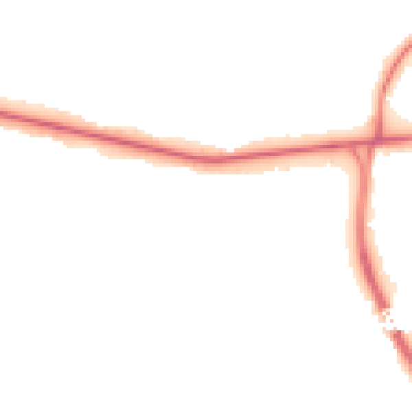 Night-time road noise heatmap for BL6 4JS