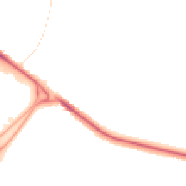 Night-time road noise heatmap for BL6 4LP