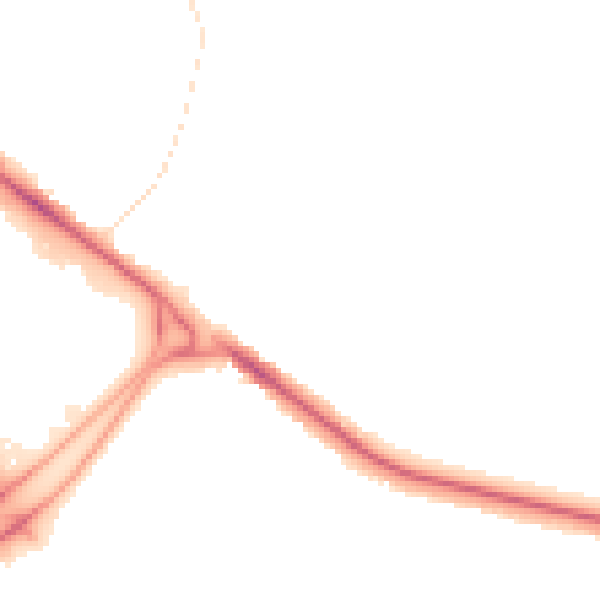 Night-time road noise heatmap for BL6 4LR