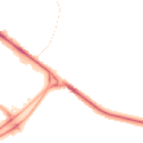 Night-time road noise heatmap for BL6 4LU