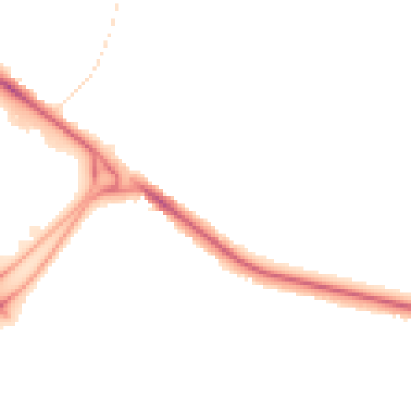 Night-time road noise heatmap for BL6 4NE
