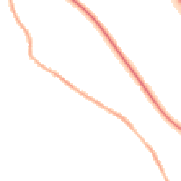Night-time road noise heatmap for BL6 5AH