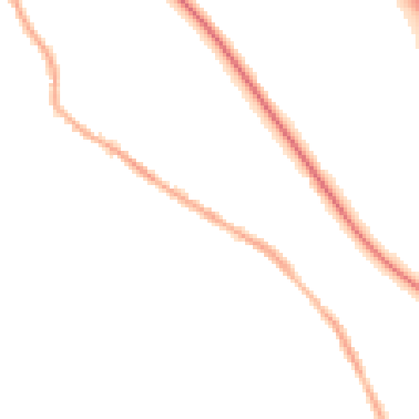 Night-time road noise heatmap for BL6 5AW