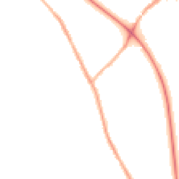 Night-time road noise heatmap for BL6 5BY