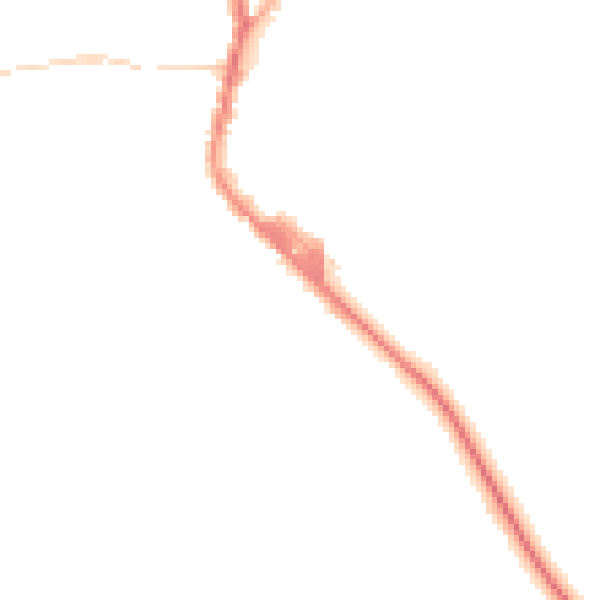 Night-time road noise heatmap for BL6 5JD